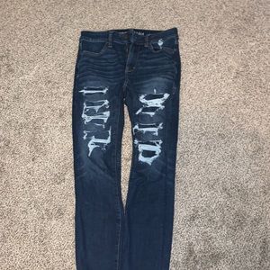 American Eagle ripped skinny jeans